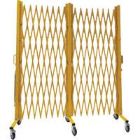 Barri&egrave;re extensible, 84" h x 20' lo, Jaune Equipment World