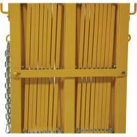 Barri&egrave;re extensible, 84" h x 20' lo, Jaune Equipment World