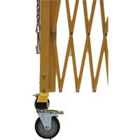 Barri&egrave;re extensible, 84" h x 20' lo, Jaune Equipment World
