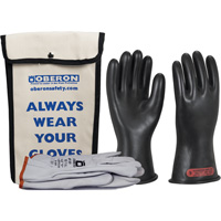 Class 0 Rubber Electrical Glove Kit, 8, 11" L, 20 cal/cm², NFPA 70E Equipment World