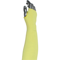 Kut Gard&reg; 2-Ply Cut-Resistant Sleeve with Thumb Hole, Aramid/ATA&reg;, 10", ASTM ANSI Level A6, Yellow Equipment World