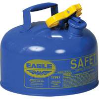 Safety Can for Kerosene, Type I, Galvanized Steel, 2 US gal., Blue, FM Approved/UL/ULC Listed Equipment World