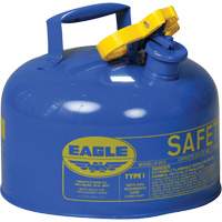 Safety Can for Kerosene, Type I, Galvanized Steel, 2.5 US gal., Blue, FM Approved/UL/ULC Listed Equipment World