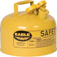 Safety Can for Diesel, Type I, Galvanized Steel, 2.5 US gal., Yellow, FM Approved/UL/ULC Listed Equipment World