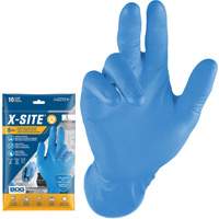 Gants jetables Grippaz, Petit, Nitrile, 8 mils, Sans poudre, Bleu Equipment World