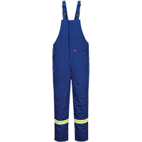 Bizflame&reg; 88/12 Insulated Bib Pants, Cotton/Nylon, Small, Blue Equipment World