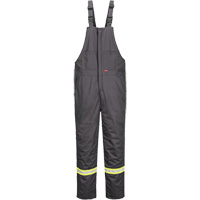 Bizflame&reg; 88/12 Insulated Bib Pants, Cotton/Nylon, Small, Grey Equipment World