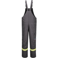 Bizflame&reg; 88/12 Insulated Bib Pants, Cotton/Nylon, Small, Grey Equipment World