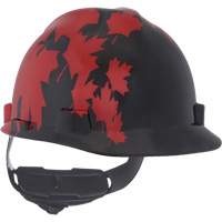 Specialty V-Gard&reg; Hard Hat, Ratchet Suspension, Black/Red Equipment World