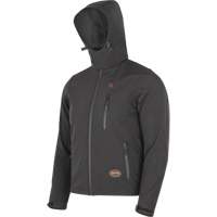 Heated Soft-Shell Jacket, Men's, Small, Black Equipment World