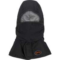 Pioneer 765A Flame-Resistant Quilted Hard Hat Liner with Long Neck & Detachable Mouthpiece, Black/Grey, Cotton/FR-Tech&reg;/Modacrylic/Nylon Equipment World