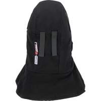 Pioneer 765A Flame-Resistant Quilted Hard Hat Liner with Long Neck & Detachable Mouthpiece, Black/Grey, Cotton/FR-Tech&reg;/Modacrylic/Nylon Equipment World