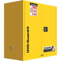 Utili-Guard+ Flammable Safety Cabinet, 30 gal., 1 Door, 43" W x 44" H x 22" D Equipment World