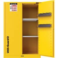 Utili-Guard+ Flammable Safety Cabinet, 45 gal., 2 Door, 43" W x 65" H x 22" D Equipment World