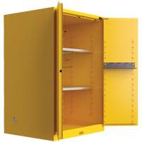 Utili-Guard+ Flammable Safety Cabinet, 45 gal., 2 Door, 43" W x 65" H x 22" D Equipment World