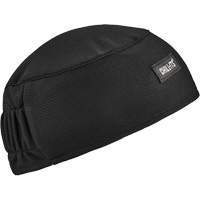 Chill-Its 6630 High-Performance Skull Cap with Terry Cloth Sweatband, Black Equipment World