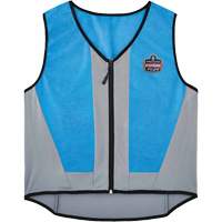 Chill-Its 6667 Wet Evaporative Cooling Vest with Zipper Closure, Medium, Blue Equipment World
