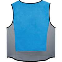 Chill-Its 6667 Wet Evaporative Cooling Vest with Zipper Closure, Medium, Blue Equipment World