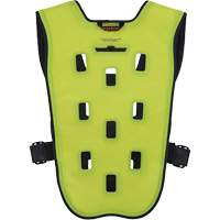 Chill-Its 6685 Dry Evaporative Cooling Vest with Zipper Closure, X-Small, High Visibility Lime-Yellow Equipment World