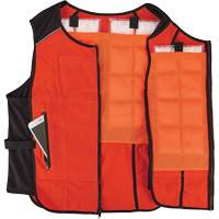Chill-Its 6260 Lightweight Phase Change Cooling Vest with Rechargeable Packs, Small/Medium, Orange Equipment World