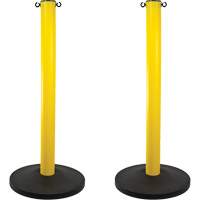 Industrial Stanchion, 37" High, Yellow Equipment World