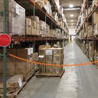 Magnetic Chain Barrier Warehouse Kit, Orange Equipment World