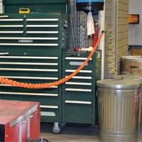 Magnetic Chain Barrier Warehouse Kit, Orange Equipment World