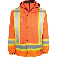 Manteau haute visibilit&eacute; 7-en-1, Polyester, Orange haute visibilit&eacute;, T-petit Equipment World