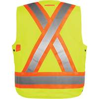 High-Visibility Surveyor's Vest, High Visibility Orange, Small, Polyester Equipment World