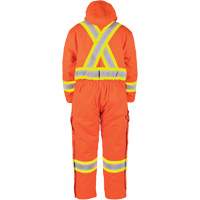 Salopette en canevas doubl&eacute;e haute visibilit&eacute;, Petit, Orange haute visibilit&eacute; Equipment World