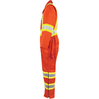 High-Visibility Unlined Coveralls, Small, High Visibility Orange Equipment World