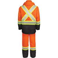 High-Visibility 150-Deniers Rain Suit, Polyester, Small, High Visibility Orange Equipment World