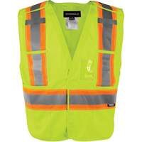 High-Visibility 5-Point Tear Away Vest, High Visibility Orange, Medium/Small, Polyester Equipment World