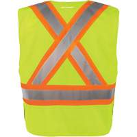 High-Visibility 5-Point Tear Away Vest, High Visibility Orange, Medium/Small, Polyester Equipment World