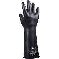 879 Acid-Resistant Gloves, Size Medium/8, 14" L, Butyl Rubber, 28-mil Equipment World