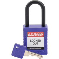 Velocity Safety Lockout Padlock, Safety Padlock, Keyed Different, Nylon, 1-1/2" Width Equipment World