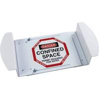 "Danger Confined Space Permit Required For Entry" Manhole Sign, 21" x 30", Polystyrene, English Equipment World