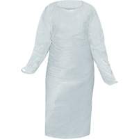 CoverMe Gown with Thumbholes, One Size, White, Polyethylene Equipment World