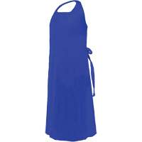 CoverMe Apron with Die-Cut Neck, Polyurethane, 45" L x 35" W, Blue Equipment World