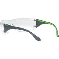 Adapt Lite Grey/Green Safety Glasses, Clear Lens, Anti-Fog/Anti-Scratch, ANSI Z87+/Meets/Exceeds CSA Z94.3 Equipment World