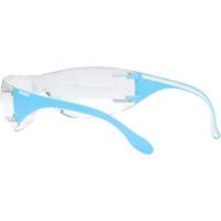 Adapt Lite Blue/White Safety Glasses, Clear Lens, Anti-Fog/Anti-Scratch, ANSI Z87+/Meets/Exceeds CSA Z94.3 Equipment World