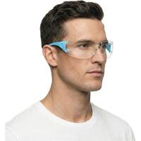 Adapt Lite Blue/White Safety Glasses, Clear Lens, Anti-Fog/Anti-Scratch, ANSI Z87+/Meets/Exceeds CSA Z94.3 Equipment World