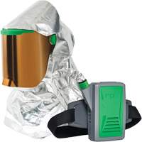 Z-Link Radiant Heat Respirator with Belt Mount & Blower, Facepiece Respirator/Headcover & Faceshield, Lithium-Ion Battery Equipment World