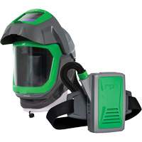 Z-Link Respirator Helmet with Face Seal, Visor & Belt Mount, Facepiece Respirator/Welding Helmet, Lithium-Ion Battery Equipment World