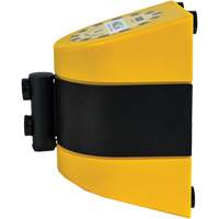 HAZLOK Safety Barrier System, Plastic, Magnetic Mount, 30', Black and Yellow Tape Equipment World
