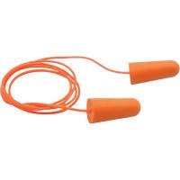 SEALTEC33 Orange Tapered PU Foam Disposable Earplugs, Corded, Bulk - Box, 33 dB NRR, One-Size Equipment World