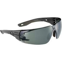 RUSH+ 2.0 M/L Safety Glasses with Black & Grey Frame, Grey/3.0 Lens, Anti-Fog/Anti-Scratch, ANSI Z87+ Equipment World
