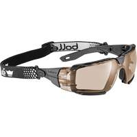 RUSH+ 2.0 XP M/L Safety Glasses with Black & Grey Frame, Copper Lens, Anti-Fog/Anti-Scratch, ANSI Z87+ Equipment World