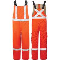 Avenger 9 oz High-Visibility Insulated Bib Pants, Style 525, Men's, X-Small, Orange Equipment World