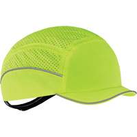 Casque l&eacute;ger de style casquette Skullerz 8955 avec micro-bordure, Vert lime haute visibilit&eacute; Equipment World